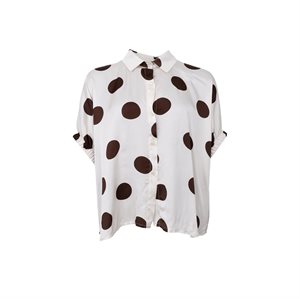 Black Colour - BCMABEL shirt blouse - White Dot - Onesize